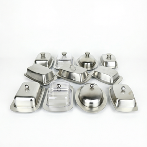 Boîte à <span class=keywords><strong>beurre</strong></span> en acier inoxydable de style européen, plat à <span class=keywords><strong>beurre</strong></span> pour dîner, boîte à pâtisserie, boîte à fromage et à pain pour <span class=keywords><strong>la</strong></span> <span class=keywords><strong>cuisine</strong></span> occidentale, pour <span class=keywords><strong>restaurant</strong></span> - Product Image 1