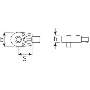 STAHLWILLE - 58253020 QuickRelease 14x18 herramientas de inserción de carraca-EAN 4018754139637 LLAVES DE TORQUE BITS - Product Image 2