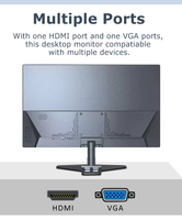 Moniteur d'ordinateur de bureau 19 pouces 60Hz anti-lumière bleue pour PC et surveillance CCTV