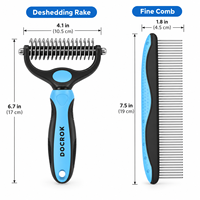 Brosse autonettoyante pour chiens et chats, brosse de toilettage pour animaux, éliminateur de poils, peigne démêlant et massant