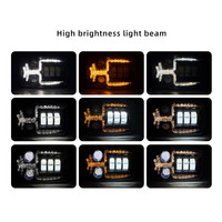 Luz de Trabajo Delantera LED RGB Blanca de 4 Pulgadas, IP67, para Motocicletas, Luz Auxiliar, Luz de Señalización, Luz Alta de 20W