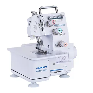 jukky 257 small interlock sewing machine for home and industrial use best quality hot sale domestic sewing machine