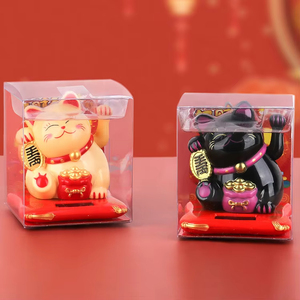 Wholesale <b>Lucky</b> Beckoning Solar Powered Waving Wealth Good <b>Fortune</b> Awaits Ornaments for Home Office - Product Image 4
