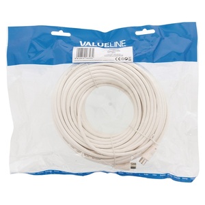 Coaxial Cable Iec Straight Male Female <b>25m</b> White - Product Image 3