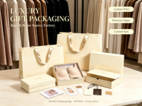 Sac de shopping en papier cartonné pliable avec poignées en corde de coton enduite de luxe, impression offset pour l'emballage des bougies
