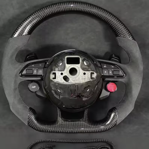 Volante HXHY in fibra di carbonio e pelle Alcantara personalizzato per <span class=keywords><strong>Audi</strong></span> <span class=keywords><strong>RS</strong></span> A3 A4L A5 A6L A7 A8 Q3 Q5 Q7 S3 S4 S5 RS3 RS4 - Product Image 4