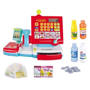 Caja registradora para niños juego de simulación juego de compras escáner, calculadora y tarjeta de crédito con luz y sonido para niños niñas - Product Image 4