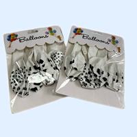 Ballons de fête de luxe de 12 pouces avec motif de pattes de chien et de vache de dessin animé, motif animal, décoration de fête de la jungle