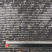 Tissu à pois en fil élastique doré et argenté, tissu lourd à paillettes métalliques, accessoires pour robes de danse et de banquet