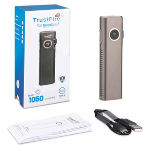 Nuova <span class=keywords><strong>Torcia</strong></span> MINIX3 EDC di Trustfire, Mini <span class=keywords><strong>Torcia</strong></span> Leggera ad Alta Potenza 1050LM Ricaricabile per Uso Quotidiano - Product Image 6
