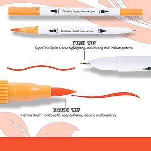 100 Farben Doppelspitzen Wasserlösliche Marker-Stifte Kunstmarker für Kinder Textmarker mit Tragetasche zum Zeichnen Kunst-Stift-Set - Product Image 3