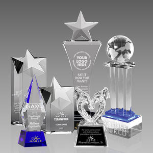 Wholesale Custom Dueling Peaks Crystal Award Custom Engraving Anniversary Souvenir Crystal Award <strong>Trophy</strong> - Product Image 3