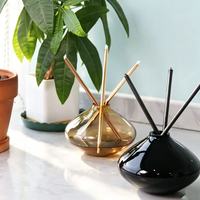 Diffuseur d'huiles essentielles d'aromathérapie de luxe, ensemble de bâtonnets en rotin pour intérieur, bouteille en verre avec bâtonnets diffuseurs pour la décoration de la maison