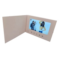 Brochure vidéo faite maison, carte de visite vidéo, mini-carte vidéo personnalisée, carte de vœux vidéo postable avec écran LCD de 5 pouces