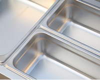 Chauffe-plat électrique Portable en acier inoxydable, affichage du chauffe-plat, ensemble de Buffet, chauffe-plat