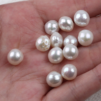 Perles d'eau douce naturelles blanches Edison de 8 à 9 mm, perles en vrac