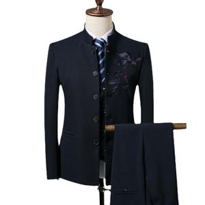 جاكار صنع في الصين بالجملة مصمم رجال الأعمال طقم مخصص ترفيه الرجال بدلات فاخرة 2 قطعة - Product Image 5