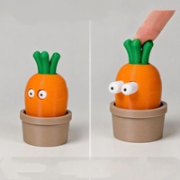 Série de jouets réalistes imprimés en 3D avec des yeux bombés, carotte, aubergine, tomate, pomme de terre, jouets anti-stress de bureau pour les 15 ans et plus, unisexe
