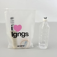 Sac zippé en PE mat avec logo personnalisé, pochette en plastique transparente avec fermeture éclair pour l'emballage de t-shirts, pantalons, sous-vêtements, chaussettes et vêtements