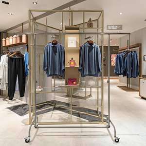 EWANG Portable Metal Clothing Display <b>Rack</b> Clothing <b>Rack</b> Display - Product Image 6