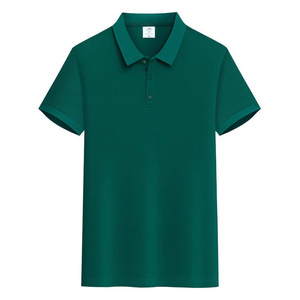 <b>Polo</b> Shirt Cotton Solid Color Moisture Wicking Daily Wear Short Sleeve Collared Uniform - Product Image 2