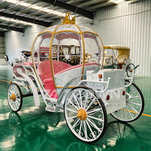 รถม้าฟักทองสุดหรูแบบใหม่ รถม้าซินเดอเรลล่า รถม้าฟักทองสำหรับเที่ยวชมสถานที่ จากผู้ผลิตจีน - Product Image 6