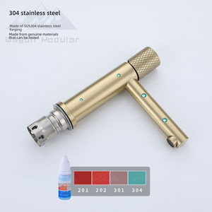 Wayon nouveau produit <span class=keywords><strong>lavabo</strong></span> en acier inoxydable <span class=keywords><strong>avec</strong></span> <span class=keywords><strong>robinets</strong></span> d'eau chaude et froide robinet de <span class=keywords><strong>lavabo</strong></span> de comptoir de salle de bain monotrou - Product Image 5