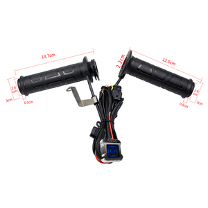 Poignées chauffantes en alliage pour <span class=keywords><strong>moto</strong></span>, avec chauffage intégré pour le guidon, en aluminium pour les commandes - Product Image 3