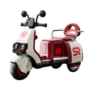 Coche de juguete con pedal eléctrico de 3 ruedas para niños, juguete de plástico con pilas y ruedas pequeñas para niños de 3 a 8 años, venta al por mayor - Product Image 5