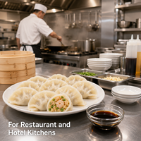 Halal Tiefgekühlte Gekochte Garnelen Drei Delikatessen-Dumplings 500g Beutel 12 Monate Haltbarkeit Zum Kochen/Dämpfen/Braten für Gastronomie