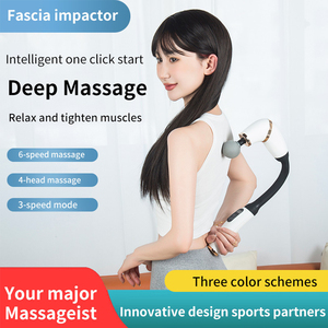 Masajeador corporal profesional de tejido profundo 2024, pistola de Fascia potente, martillo de masaje, pistola de masaje en forma de U con mango extendido - Product Image 4