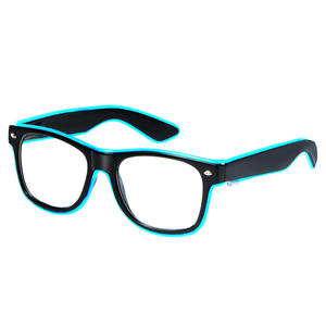 Ánh sáng lên EL dây Neon <span class=keywords><strong>Rave</strong></span> Kính Glow nhấp nháy <span class=keywords><strong>LED</strong></span> Kính mát trang phục cho Halloween Đảng - Product Image 2