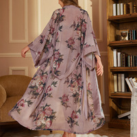 Collection de pyjamas en satin pour femmes Robes à manches longues Peignoirs Robes de chambre de style européen américain
