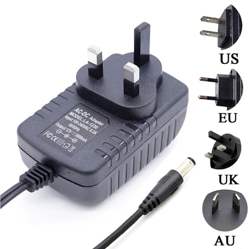 24V Duk Dc Voedingsadapter 12V 2a Schakelende Adapter 15V 18V 1a Ac Voeding 9V 3v5v6v 7V 10V 1.5a Transformatorlader 5.5*2.5Mm 1M