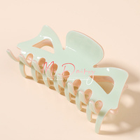 Vente en gros OEM ODM Logo couleur personnalisé Design 9cm Gelée Printemps Eté Couleur Grandes Décorations de Cheveux Griffes Clips 222594