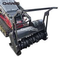Mini Skid Steer Loader con Attacco Trinciatutto Forestale, Nuovo, Compatibile con la Maggior Parte dei Marchi, per Uso Domestico, Edilizia, Agricoltura, Vendita al Dettaglio, in Acciaio Resistente