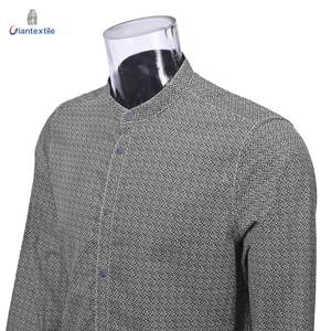 <span class=keywords><strong>Camisa</strong></span> de Hombre con Estampado Comercial <span class=keywords><strong>Mao</strong></span> <span class=keywords><strong>Cuello</strong></span> <span class=keywords><strong>Camisa</strong></span> de <span class=keywords><strong>Manga</strong></span> <span class=keywords><strong>Larga</strong></span> de Algodón Estampado Geométrico - Product Image 3