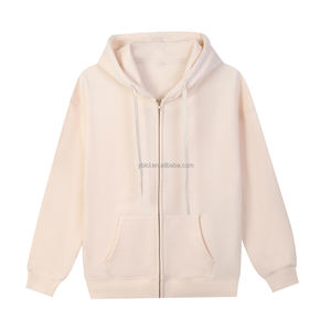 Sudaderas con capucha de diseño personalizado con cremallera de gran tamaño de alta calidad con cremallera sudaderas con capucha pulóver peso pesado Puff estampado con cremallera fabricante - Product Image 4