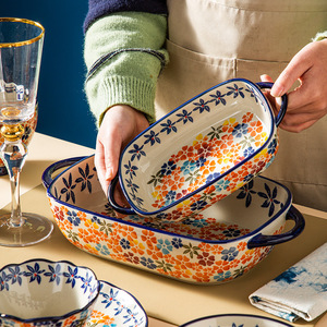 Ensemble de vaisselle et de plats de style bohème polonais, plaque de cuisson domestique, service de vaisselle assorti, assiettes et plats ODM - Product Image 2