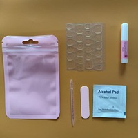 Kit d'outils de manucure portable cinq pièces, modèle artisanal 002 pour usage courant, colle gelée, vente en gros