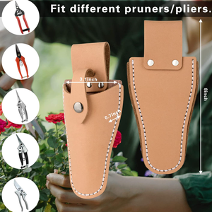 पु चमड़े के शीथ पाउच धारक प्रuner उपकरण पाउच बगीचे की छंटाई पेयर्स कैंची भंडारण बैग होल्स्टर - Product Image 2