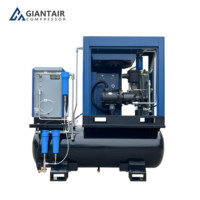 Compresseur d'air à vis rotatif GiantAir 300 500 litres avec sécheur intégré 60 70 80 gallons pour compresseur de 22 kW
