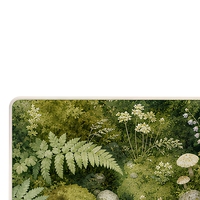 Tapis de souris de jeu style Mori, tapis de bureau, illustration botanique de mousse de fougère, RPET antidérapant, 800 x 400 x 3 mm