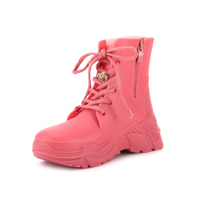 FSZ-28 Nouvelles bottes de pluie roses imperméables pour femmes, bottes de pluie confortables antidérapantes en PVC pour adultes, pour les quatre saisons