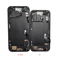 Châssis pour iPhone 15 Pro Max 15 Plus, boîtier arrière complet, assemblage de la batterie, remplacement