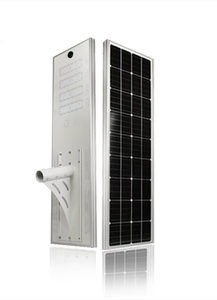 ไฟถนนโซลาร์เซลล์แบบออลอินวันคุณภาพสูง 60W 80W โมโนคริสตัลไลน์ซิลิคอน LED สำหรับภายนอกอาคาร กันน้ำ IP65 - Product Image 6