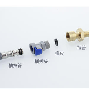 Accessoires de robinet et de tuyau de douche extractibles en laiton détachable pour cuisine, douche, baignoire ; accessoire de tuyau de toilette - Product Image 3