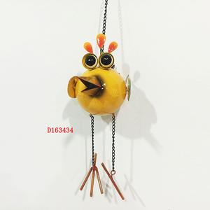 Carillon à vent d'extérieur <span class=keywords><strong>Liffy</strong></span>, design vintage en métal, papillon, finition peinte en brun, durable, décoration murale, jardin, maison, chambre - Product Image 3