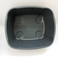 Bassin de lavage de la vaisselle, capacité de 10.5l, meilleur bac à aliments, filtre d'évier, tube épais rectangulaire, en plastique