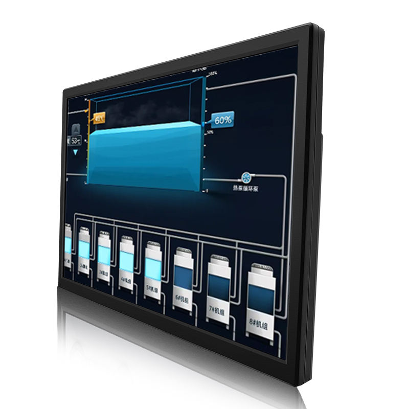 New 23.6 Inch 1920*1080 HD-MI VGA USB Resistive Touch Plastic TFT VESA Wall Mounted Industrial LCD Monitor for Business Use